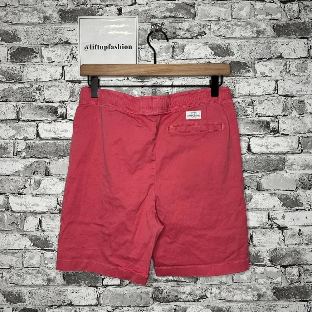 EUC Vineyard Vines Red Flat Front Shorts Youth Size Large